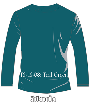T-Shirt, TS-LS-08, เสื้อยืดแขนยาว สีเขียวเป็ด
